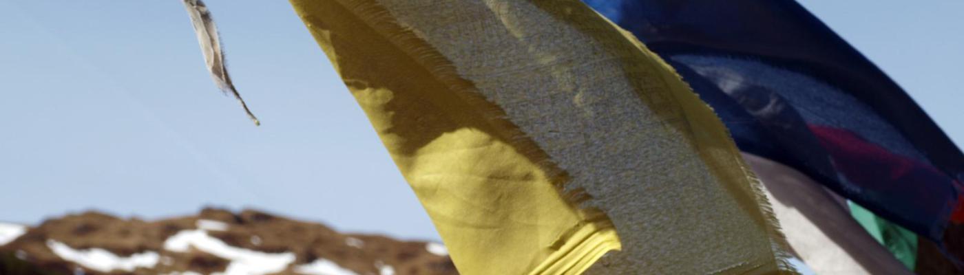 Prayer flags at Bothy